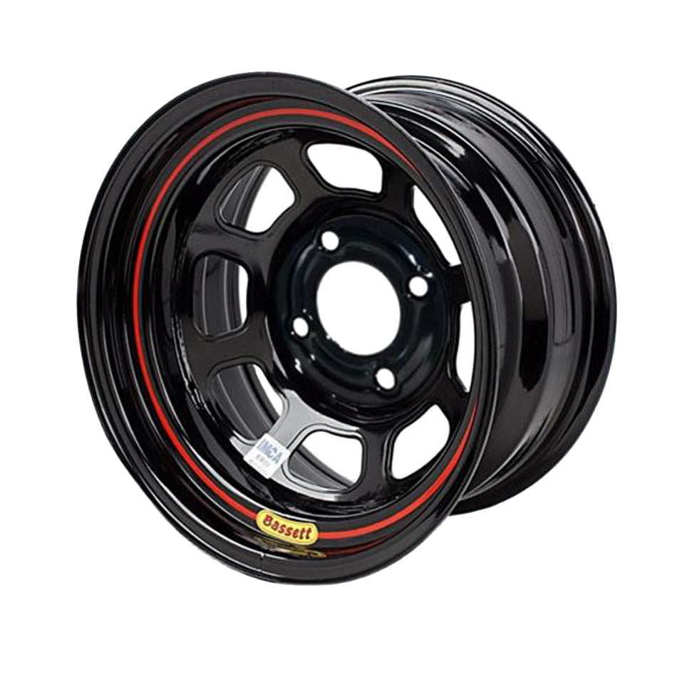 15x8 5x5 Black Spun 4.5in BS