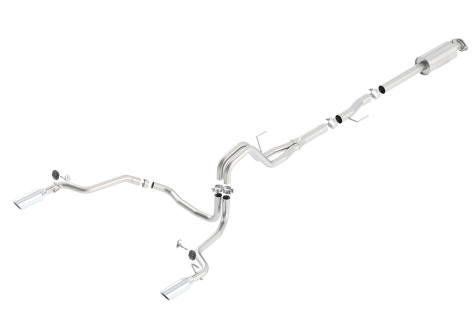 15-20 F-150 All Engines Cat Back Silver Tips