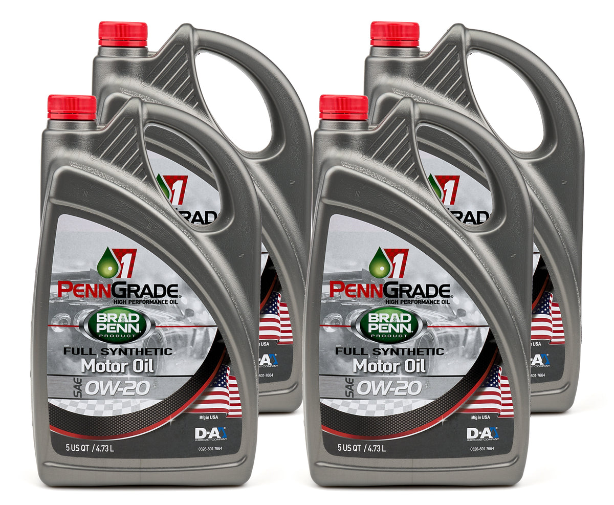 0w20 SAE Full Synthetic Oil Case 4x5 Qt Bottle