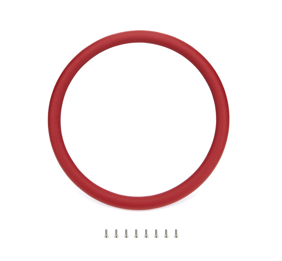Steering Wheel Red Wrap Leather Half