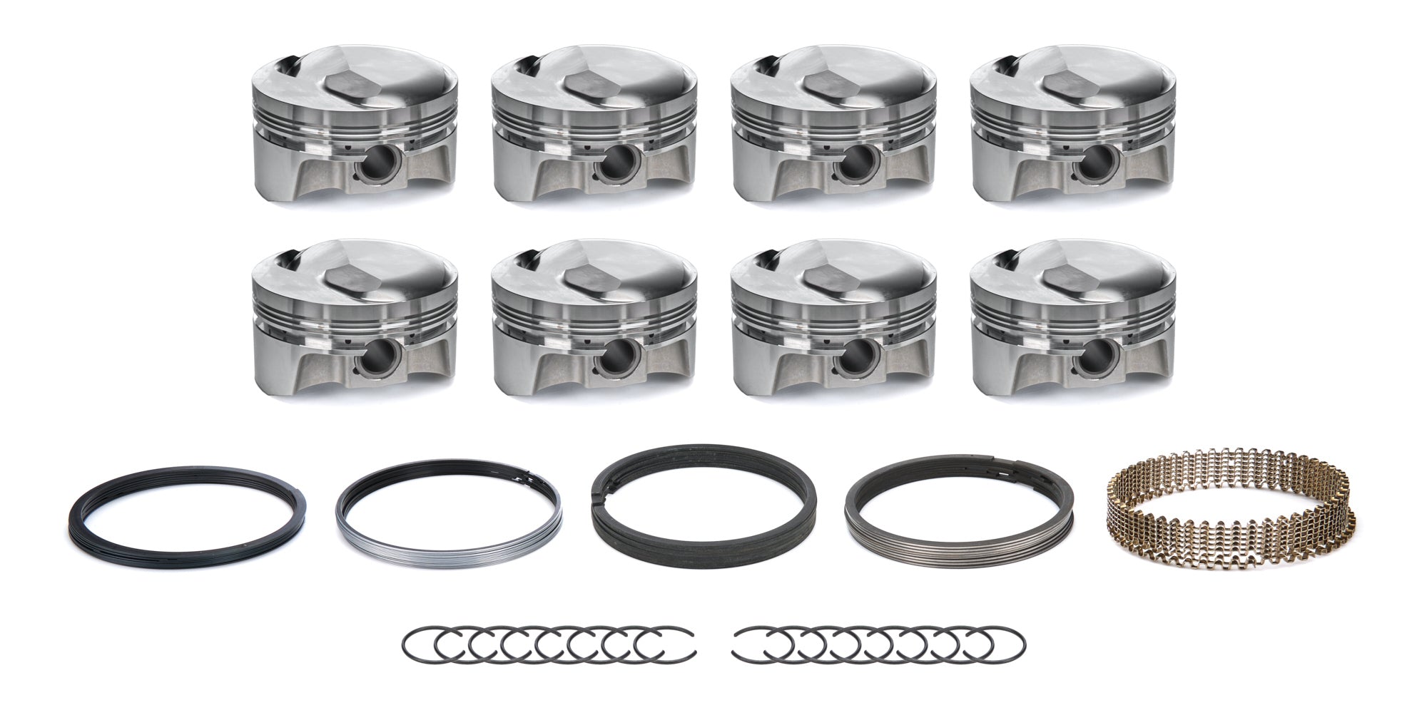 BBC Dome Piston Set w/Rings 4.280 Bore