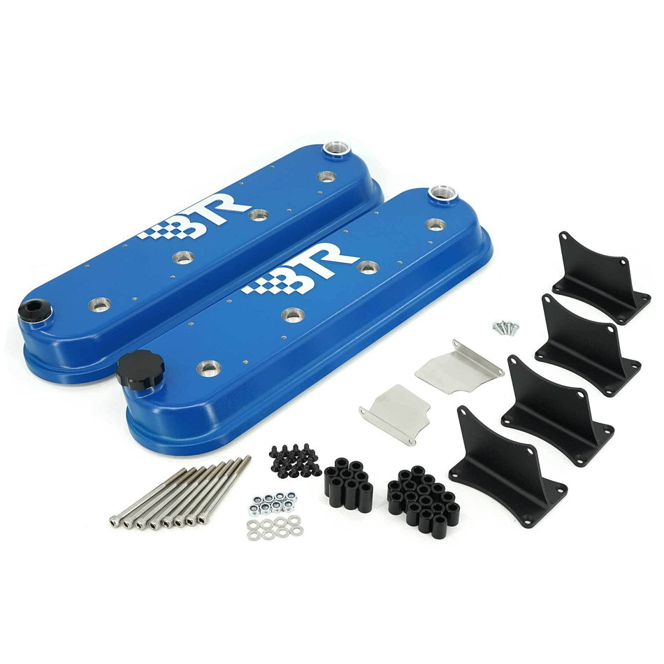 Blue LS Valve Covers w/Coil Mounts