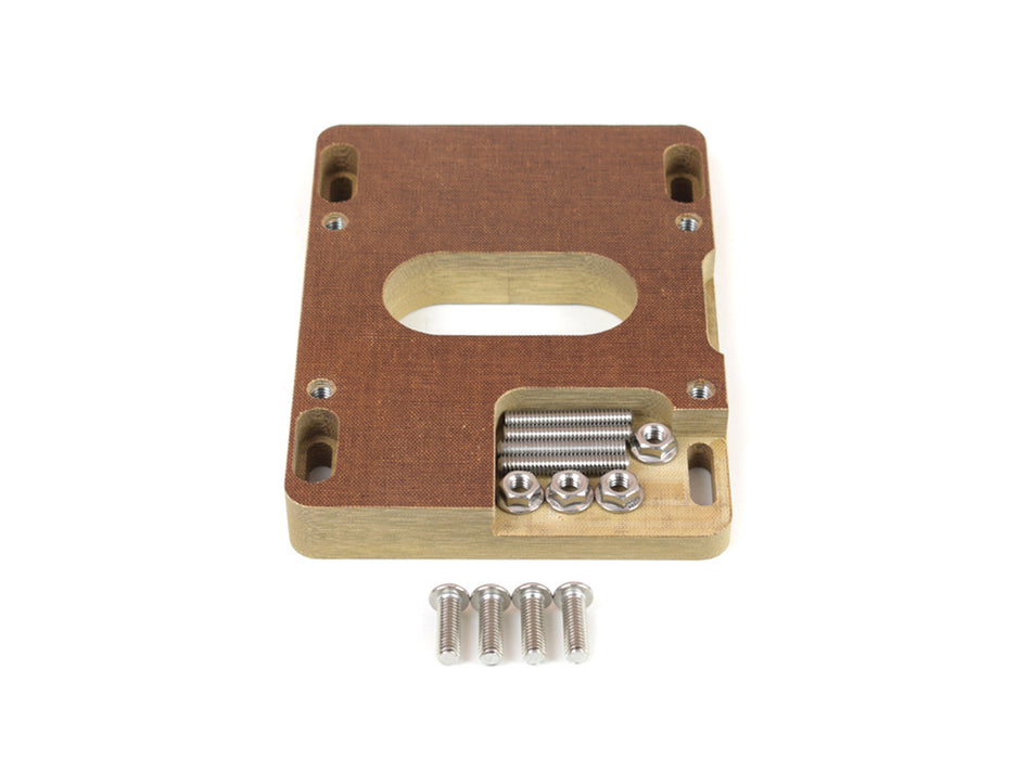 Carb Adapter 4bbl to 2bb Holley 1in Phenolic
