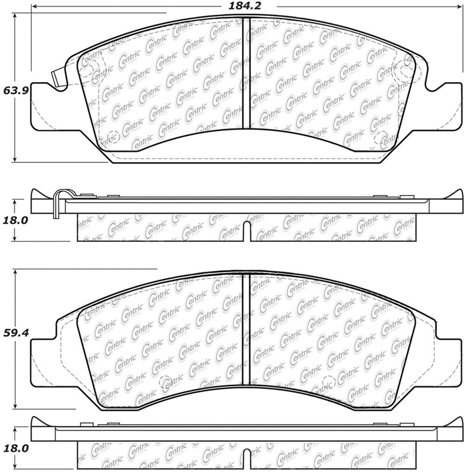 Brk Pads W/Hrdwr