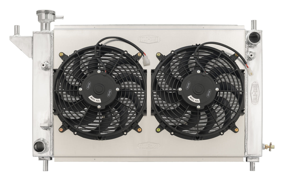 94-96 Mustang Radiator w/12in Dual Fans Kit