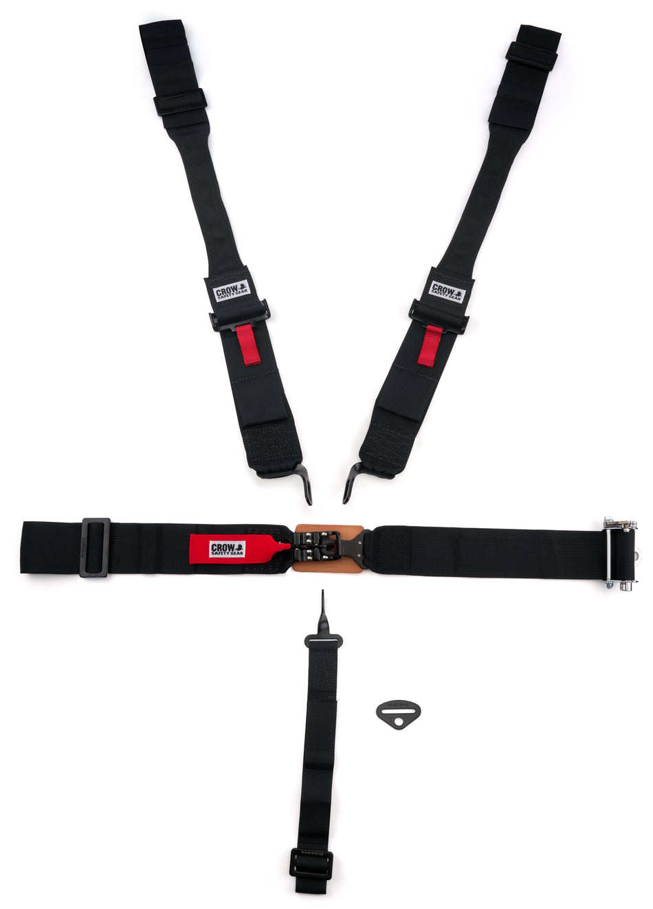 Harness 5 Point Ratchet Left Side Black Hardwar