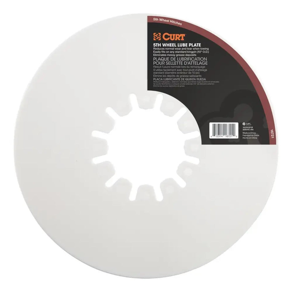 10in 5th Wheel Lube Plate