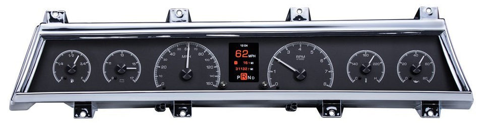 66-67 Chevy Chevelle HDX Instrument System Black