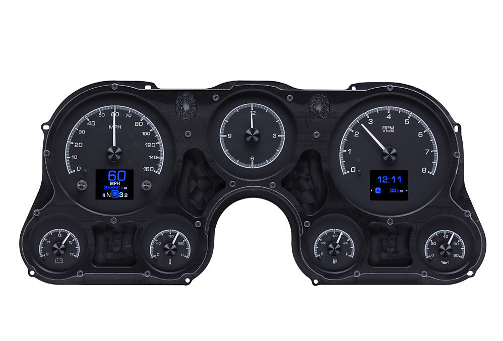 67-72 GM Pickup HDX Instrument System Black