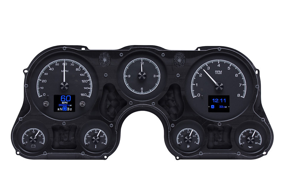 67-72 GM Pickup HDX Instrument System Black