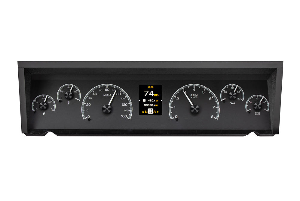 77-90 Chevy Impala HDX Instrument System Black