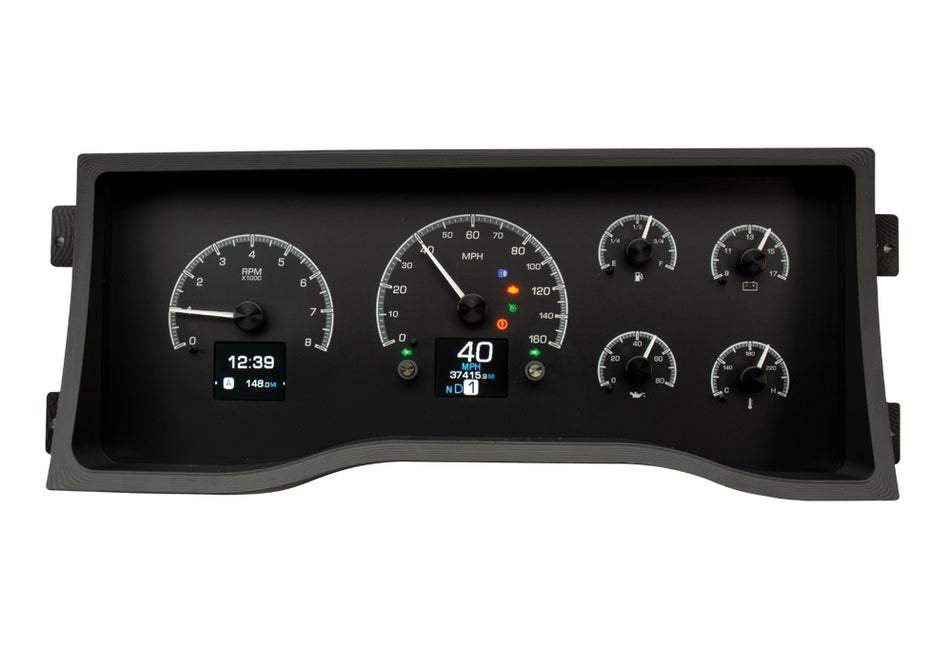 95-00 GM Truck HDX Instrument System Black