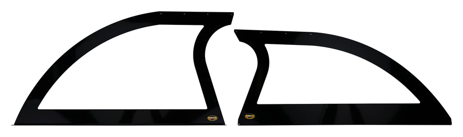 Aluminum Sails Black Pair Open Style
