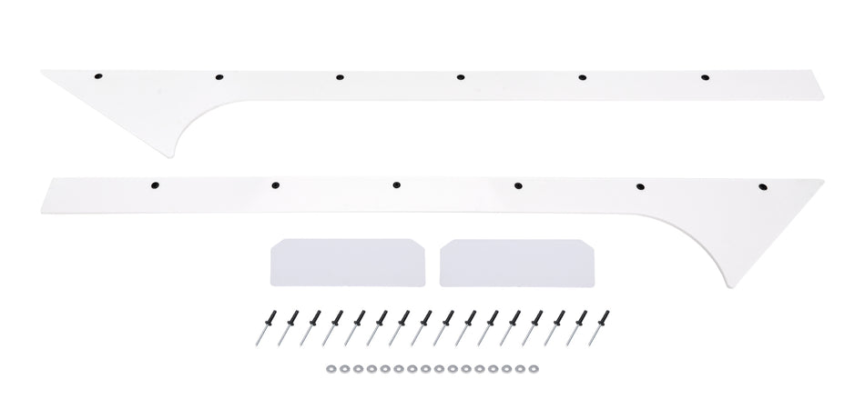 Pillar A Pair Late Model White