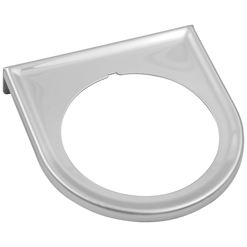 Gauge Mount Panel 2 in Chrome Single