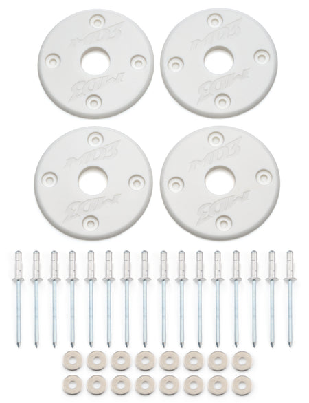 Scuff Plate Plastic White 4-Pack MD3