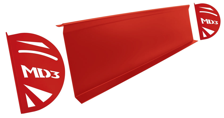 Spoiler End Plate MD3 Red (Pair)