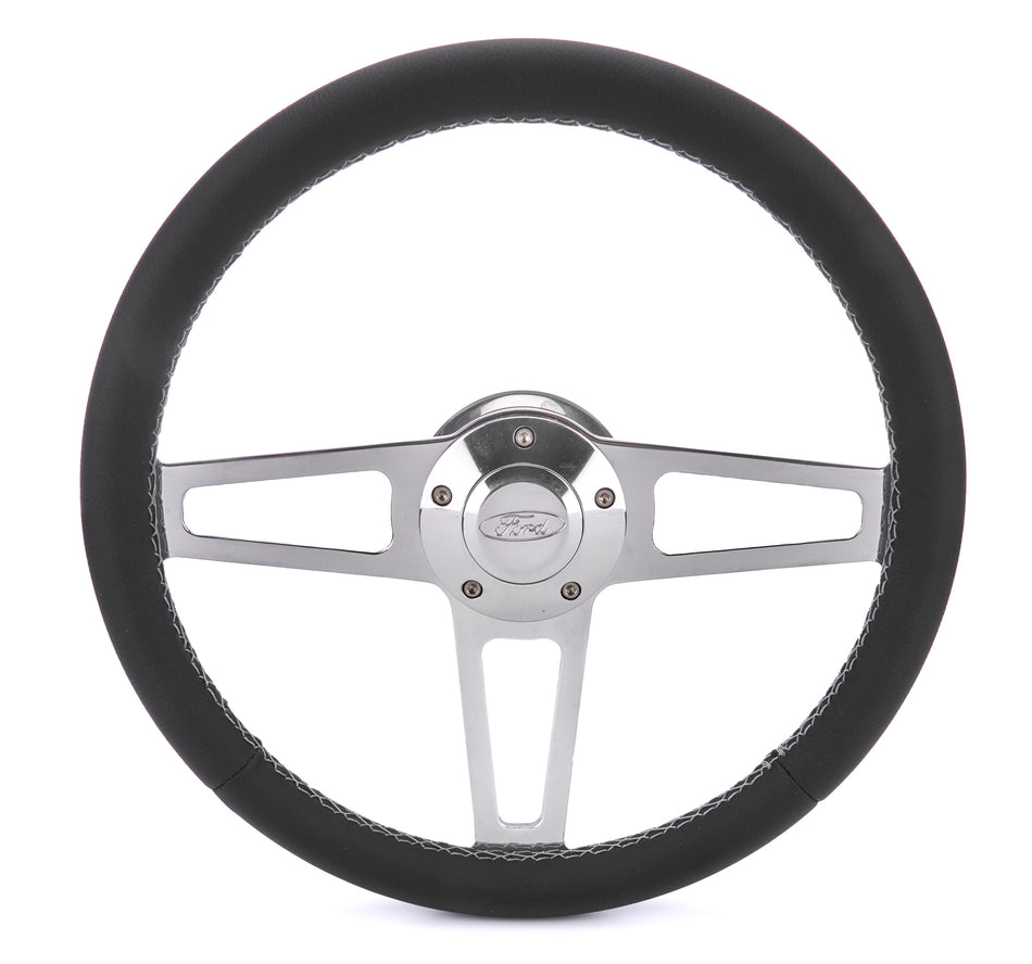 T Series Pol. Wheel Ford Logo/Install Kit