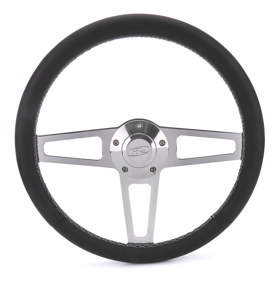 T Series Pol. Wheel Ford Logo/Install Kit