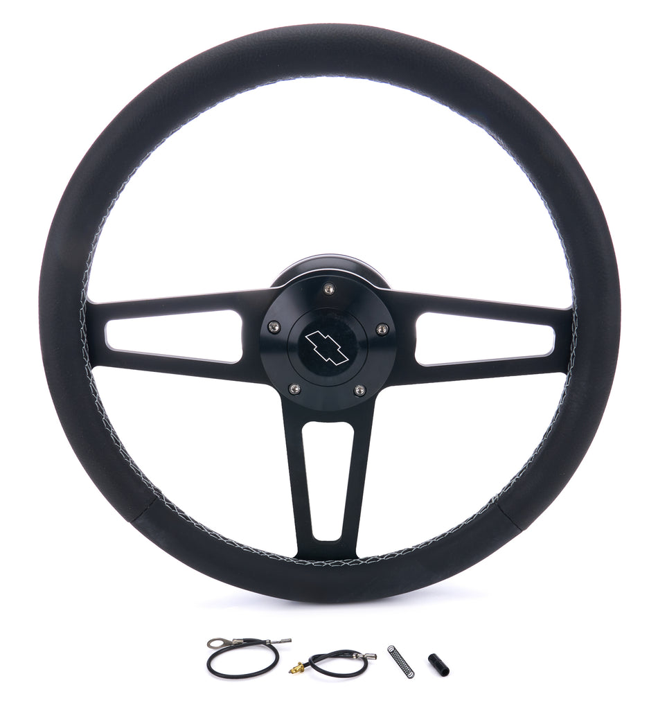 T Series Blk Wheel CHEV Logo/Install Kit