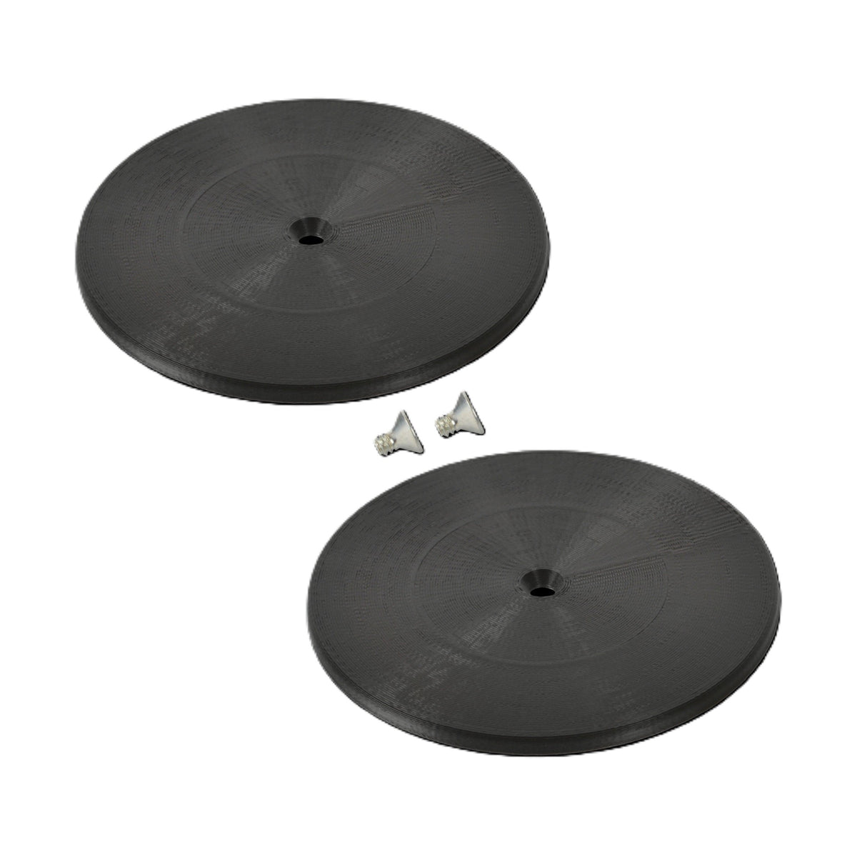 Nose Duct Cap 3IN Plastic Black Pair