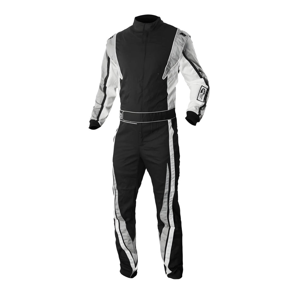 Suit Victory Youth 2X- Small Black/Gray