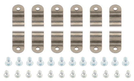 1/2in Stainless Steel Single Line Clamps 12Pk