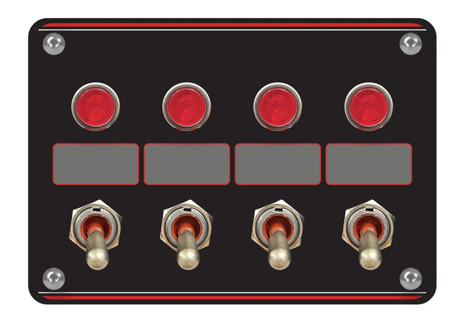 Accessory Panel Black Switch w/Pilot Light