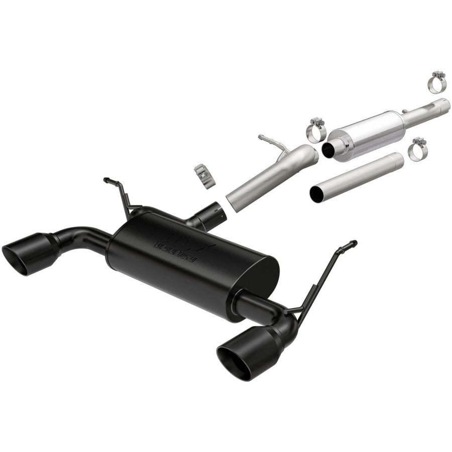 12-   Jeep Wrangler 3.6L Cat Back Exhaust Black