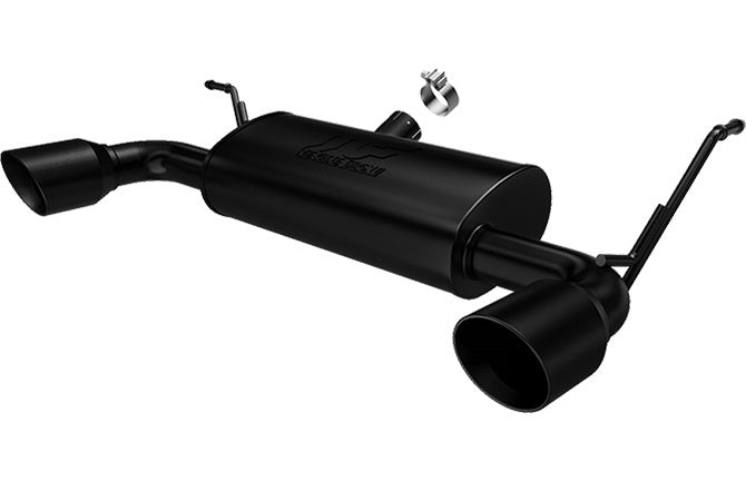 18-   Jeep JL 3.6L Axle Back Exhaust Black