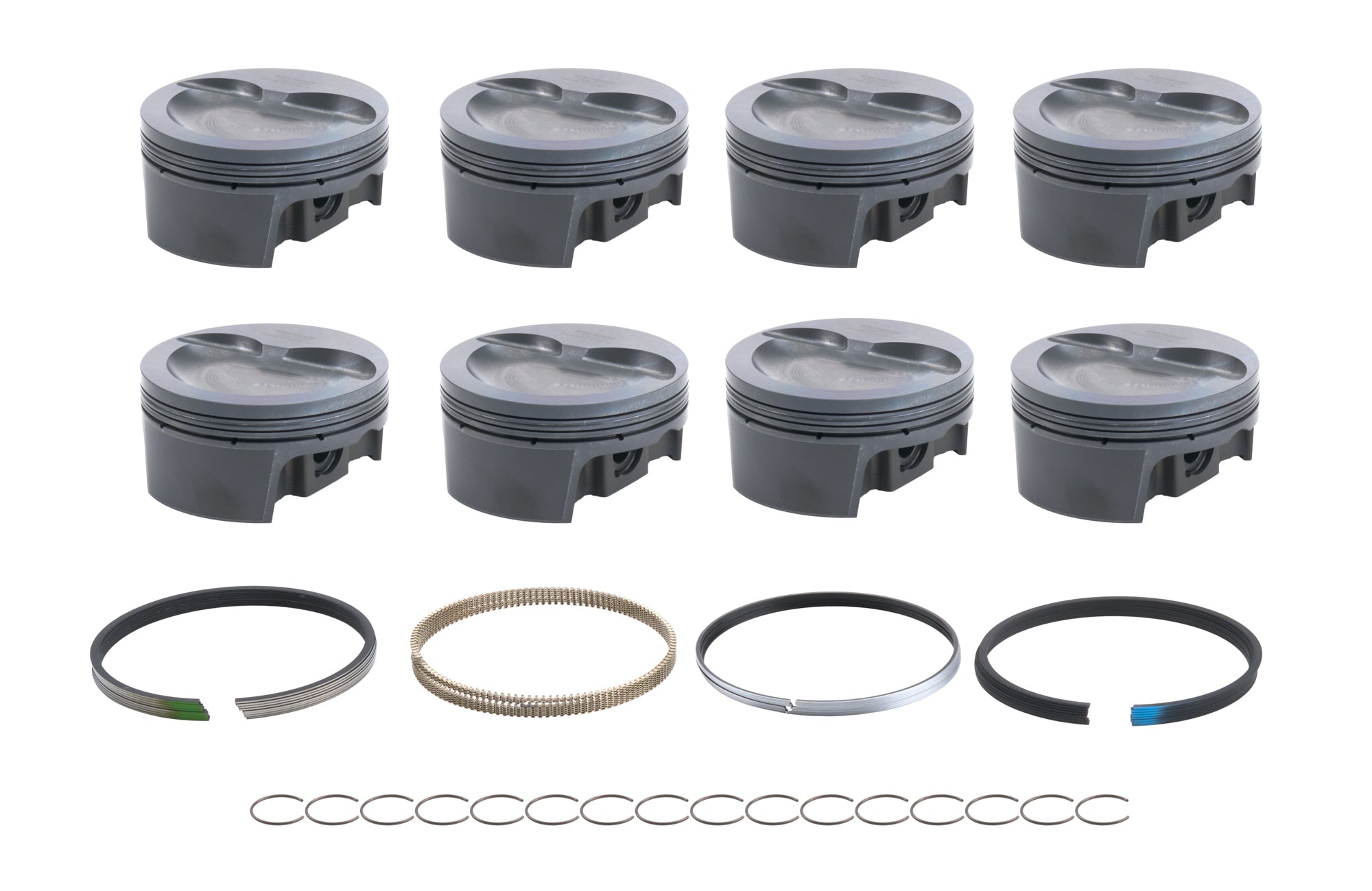 SBF PowerPak Piston Set Inv. Dome 4.155 Bore
