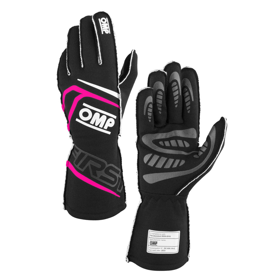 FIRST GLOVES FIA 8856-20 18 MY2025 BLACK / FUCHSI