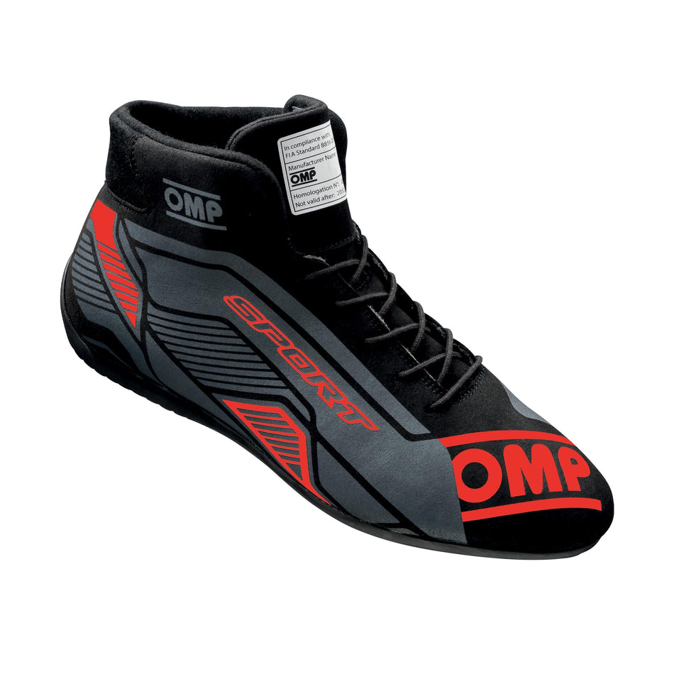 OMP SPORT SHOES FIA 8856 -2018 BLACK / RED SZ. 41