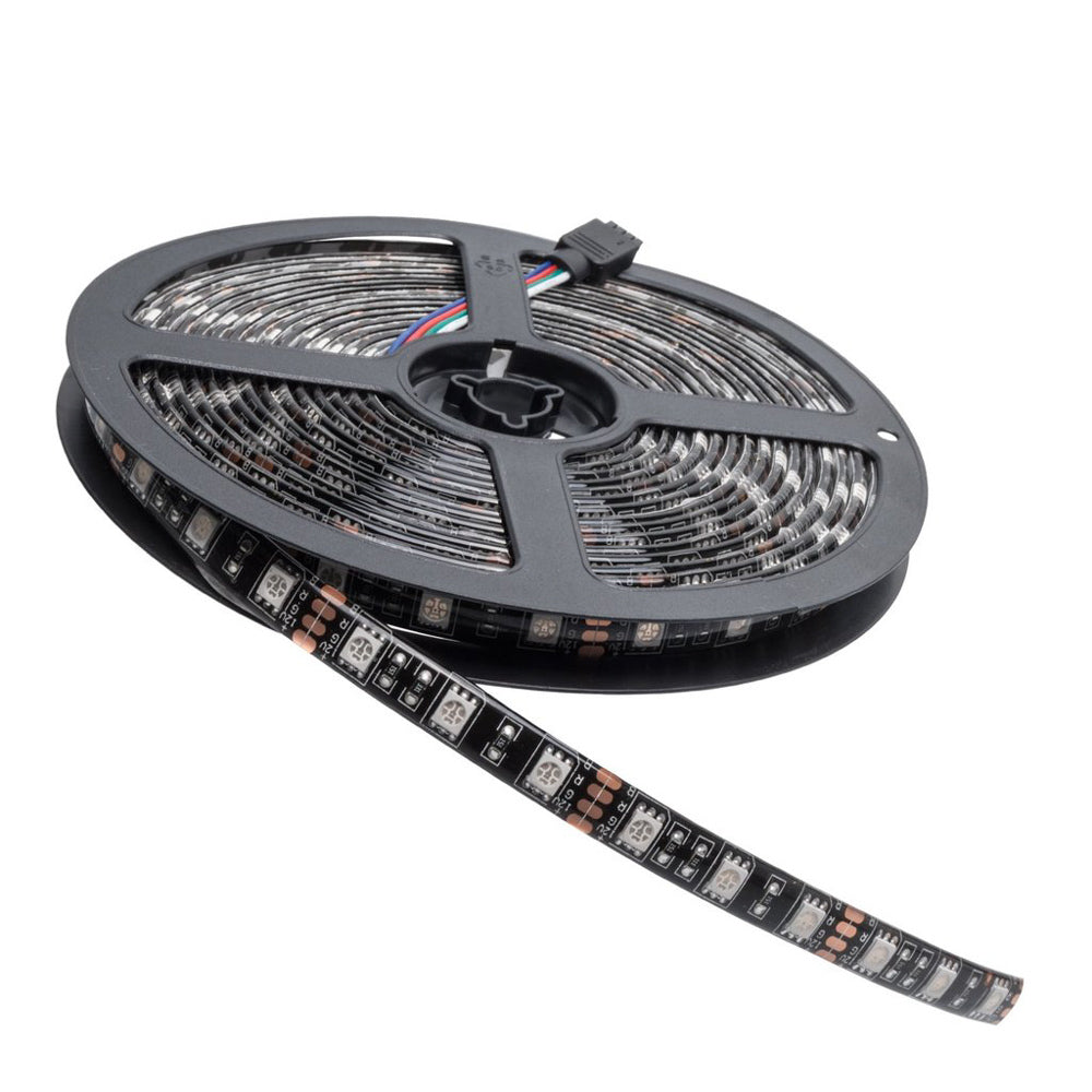 Exterior Black Flex LED 12in Strip Amber