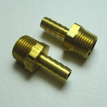 Fitting 1/2IN NPT X 3/8 Hose Barb Straight Pair