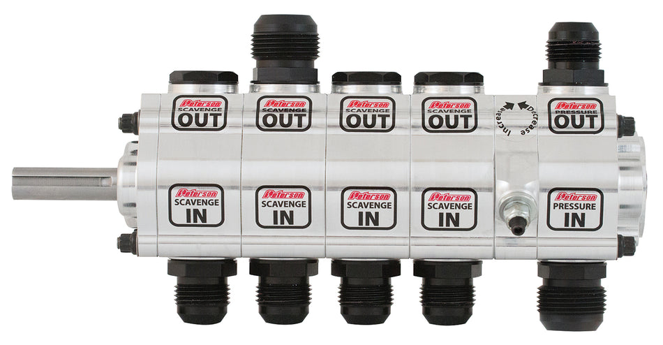 Oil Pump 5-Stage R4 Left Side Mount  Male Hex