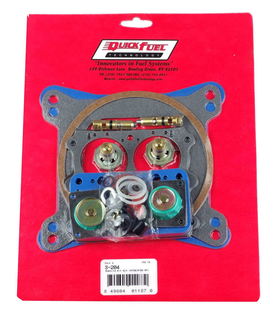 Non-Stick Rebuild Kit; 4150 D.A. 390-850 CFM