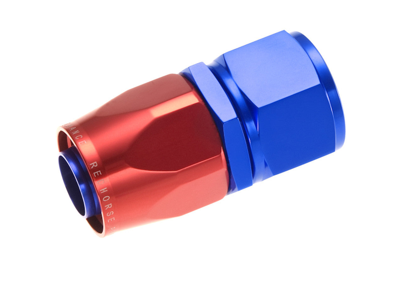 20AN Straight Hose End Red Blue