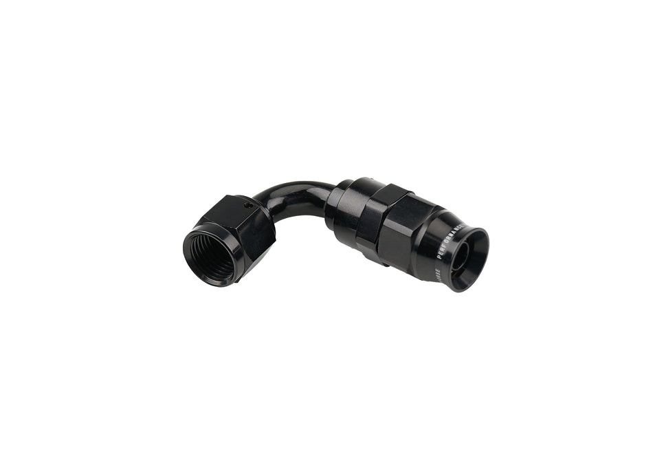 6AN 100 Degree PTFE Reusable Hose End Black