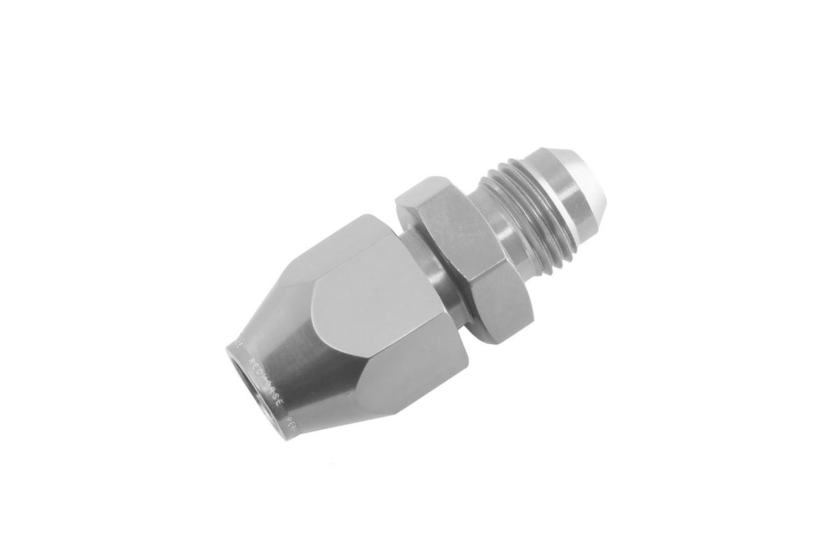 6AN Male to 3/8in Tube Adapter Clear