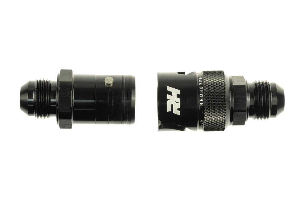 10AN Dry Break Quick Release Adapter Black
