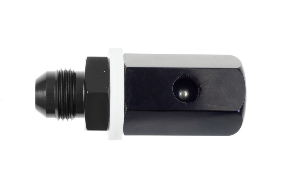 6an Male Roll Over Vent Valve - Black