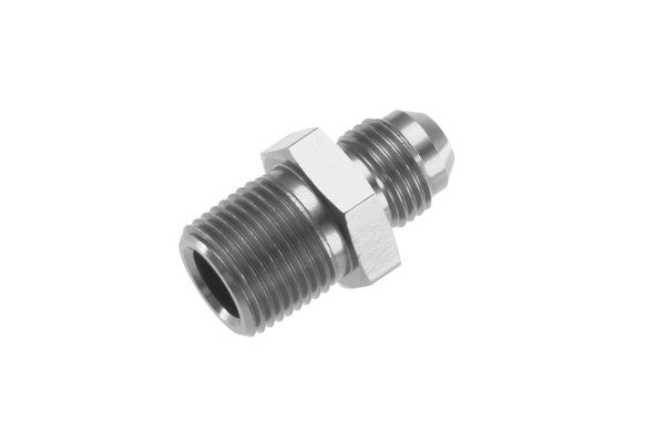 4AN STR Male Adapter 1/4in NPT Male Clear