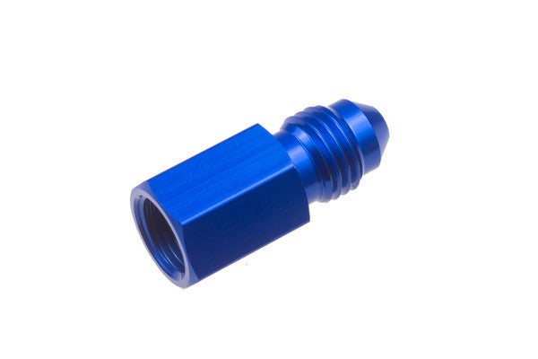 3AN Male to 1/8in NPT FM Gauge Adapter STR Blue