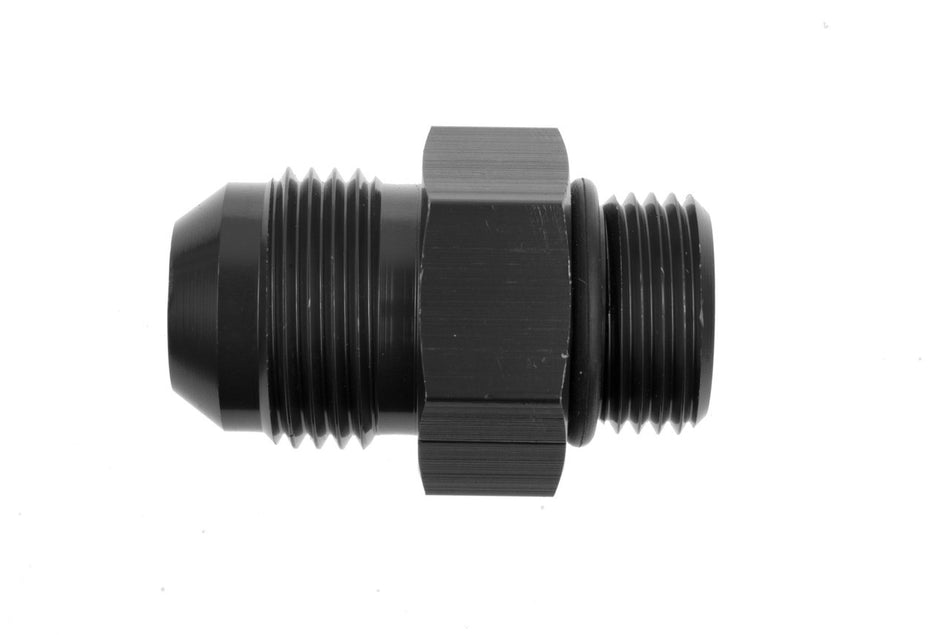 8AN to 8AN O-Ring Port Adapter Black Male Male