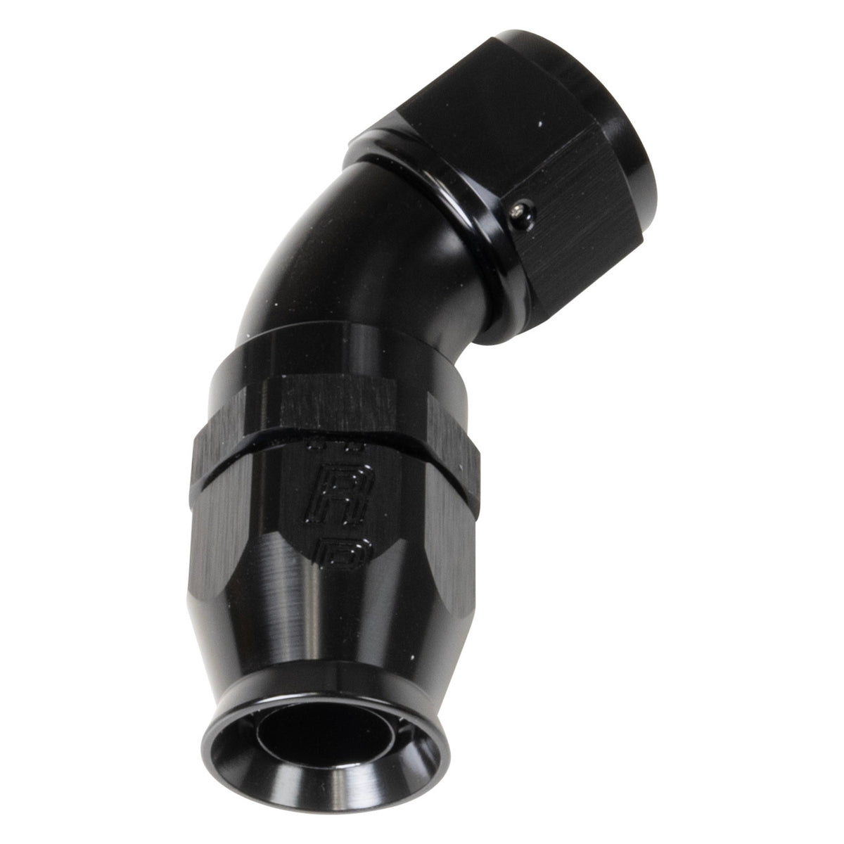 8AN 45Deg Pro Hose End PTFE Black