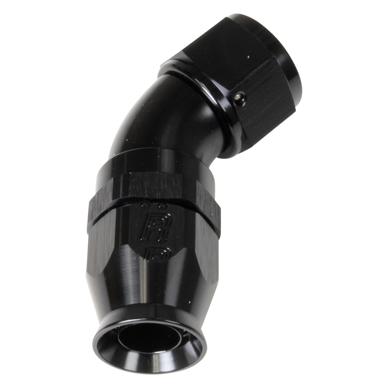 8AN 45Deg Pro Hose End PTFE Black