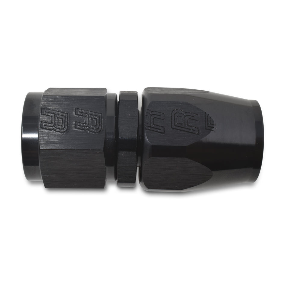 20AN Straight Hose End Black
