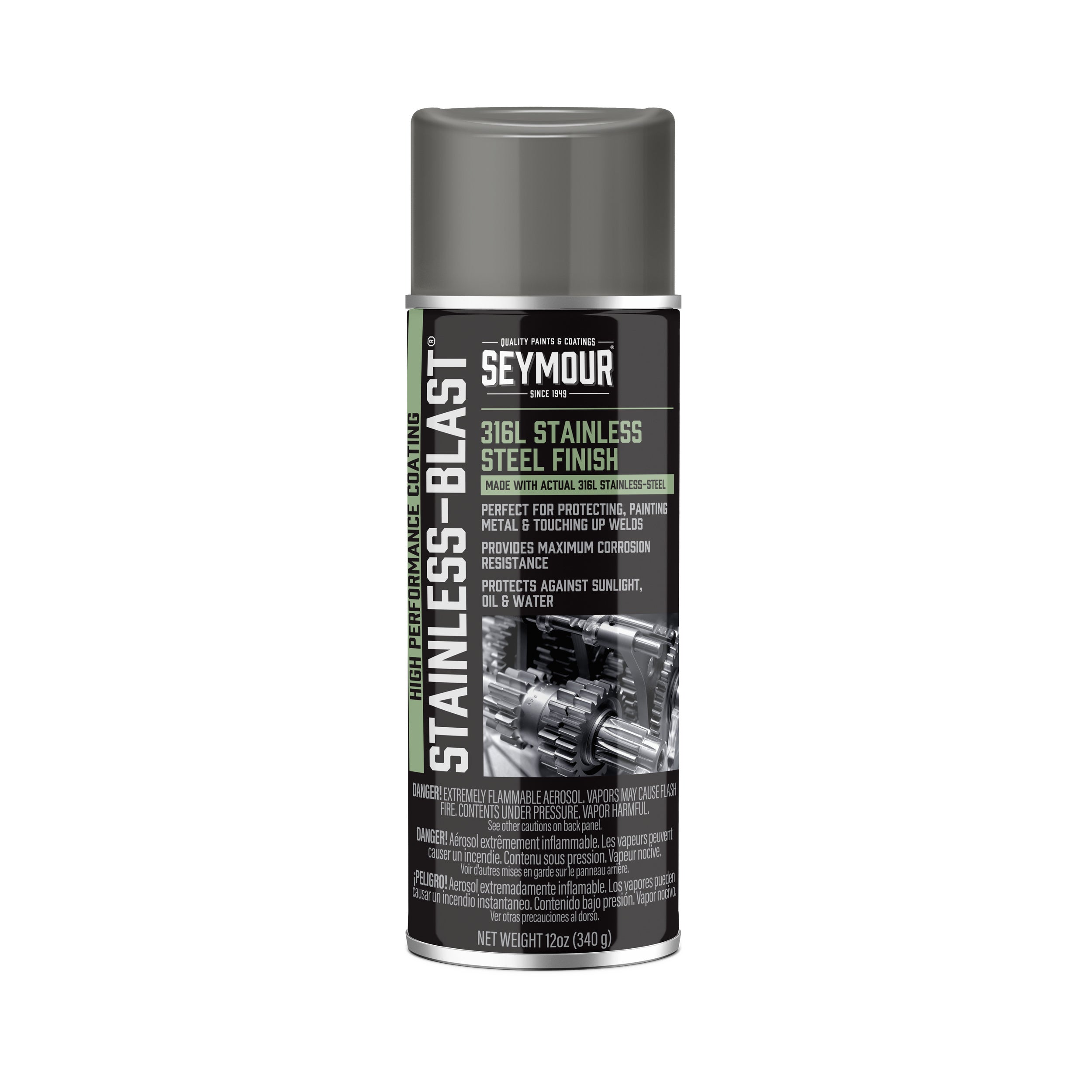 Stainless Blast Paint Spray Can 13oz