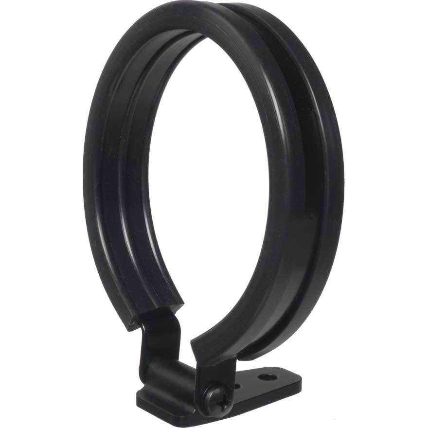3-3/8in Gauge Pedestal Bracket Black